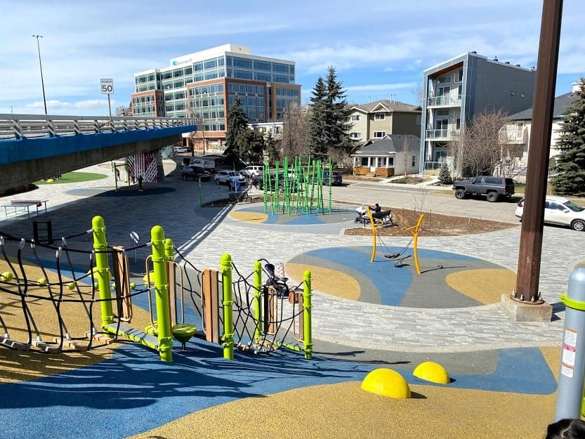 Flyover Park Playground - Outdoor in Central Calgary
