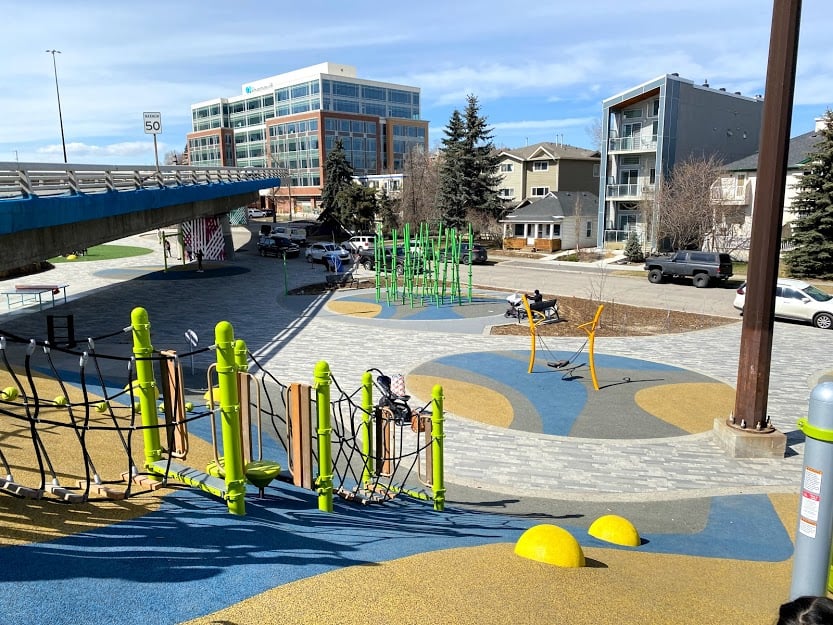 Flyover Park Playground - Outdoor playground in Central Calgary